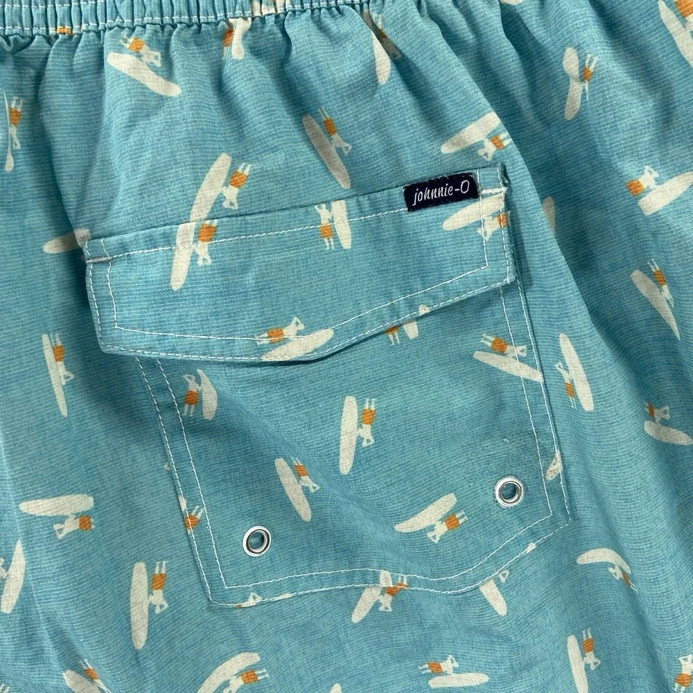 Johnnie-O Shorts men's XXL 38x8 Swim Trunks Mesh Lined Outdoor Beach Drawstring